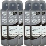 Dove Men + Care Invisible Dry Anti Perspirant Deodorant Spray, 6 Pack